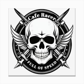 Cafe Racer Full Of Speed Canvas Print