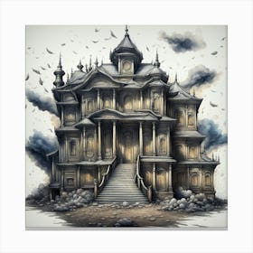 Haunted House Canvas Print