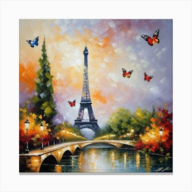 Paris At Night 2 Canvas Print