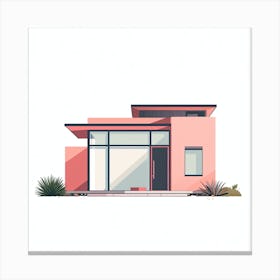 Modern House Vector Illustration 5 Canvas Print