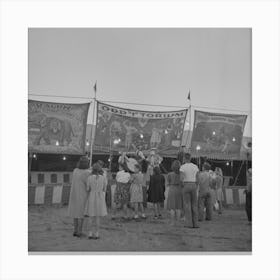 Untitled Photo, Possibly Related To Klamath Falls, Oregon, Circus Day By Russell Lee Canvas Print