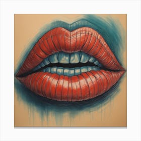 Red Lips Canvas Print