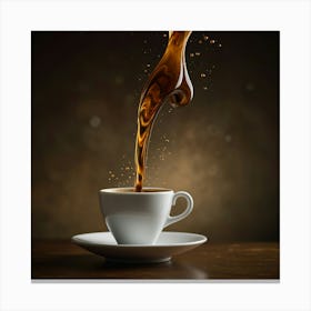 Coffee Pouring 38 Canvas Print