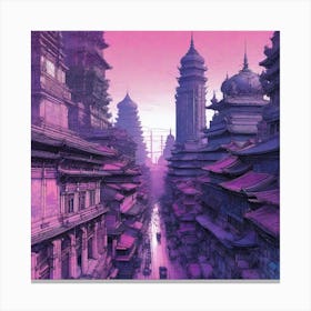 Asian City Canvas Print