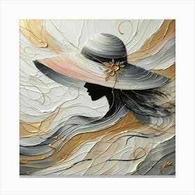 Woman In A Hat 7 Canvas Print