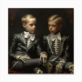 Two Boys In Tuxedos 1 Canvas Print