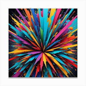 Festival of colors Canvas Print