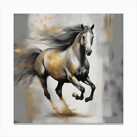 Horse Running Canvas Print