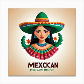 Mexican Girl 57 Canvas Print