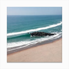 Aerial View Of A Beach 17 Canvas Print