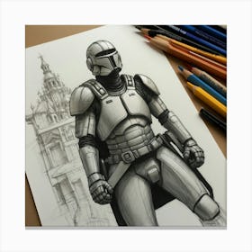 Star Wars Clone Trooper Canvas Print
