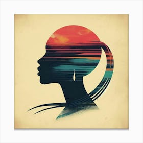 Human silhouette 1 Canvas Print