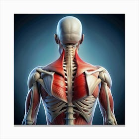 Muscular Anatomy Canvas Print