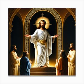 Jesus Three Canvas Print