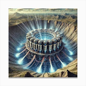 Mantlequake Array Seismic Waves Canvas Print