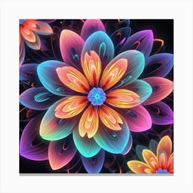 Colorful Flowers 1 Canvas Print