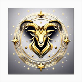 Zodiac symbol, Capricorn Canvas Print