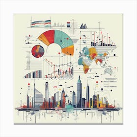 Abstract Cityscape 3 Canvas Print