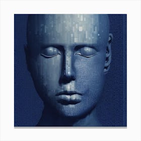 Cyborg Head Canvas Print