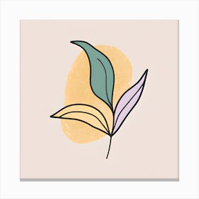 A Single Leaf Canvas Print