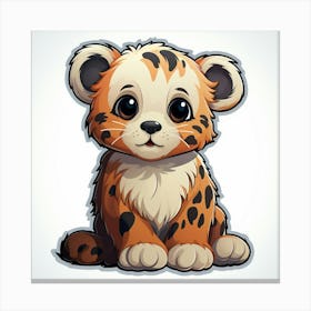 Cute Leopard Cub 1 Canvas Print