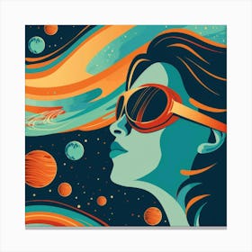 Space Girl Canvas Print