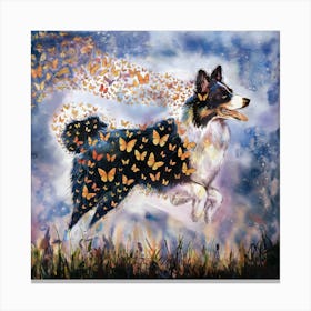 Butterfly Dog 4 Canvas Print