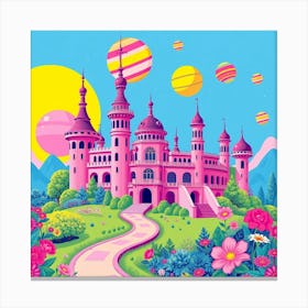 Pink Castle 2 Canvas Print