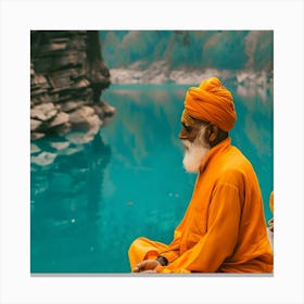 Two Hindu Gurus Canvas Print