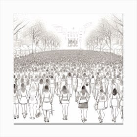 March Of Women Canvas Print