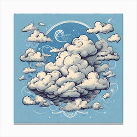Cloudy clouds in the sky Canvas Print