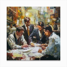 Asian Businessmen Canvas Print