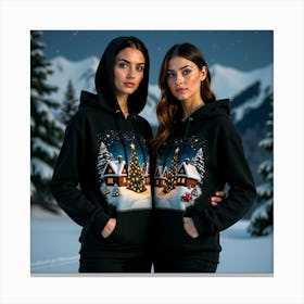 Christmas Hoodie Canvas Print