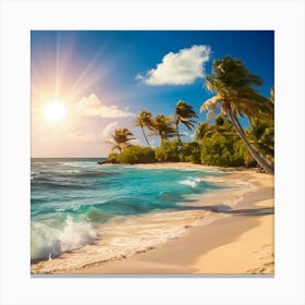 Beach - Beach Stock Videos & Royalty-Free Footage Canvas Print