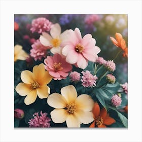 Colorful Flowers Canvas Print