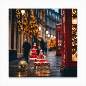 Christmas In London 1 Canvas Print