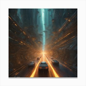 Futuristic City 5 Canvas Print