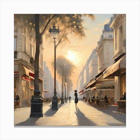 Paris Street.9 Canvas Print