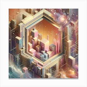 Futuristic Cityscape 1 Canvas Print