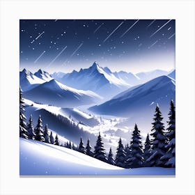 Winter Landscape 35 Canvas Print