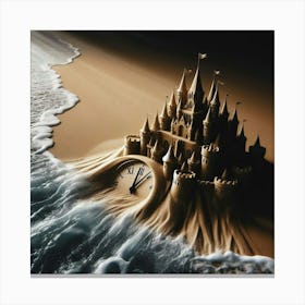 Castle In The Sand Canvas Print