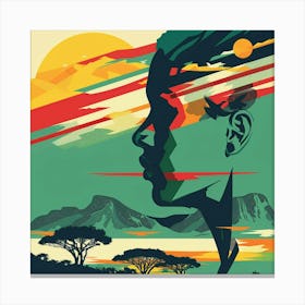 African Woman Canvas Print