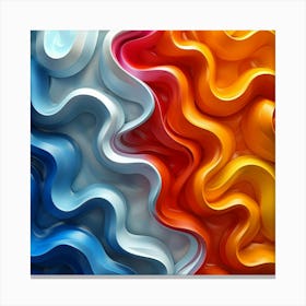 Abstract Abstract Wavy Abstract Background Canvas Print