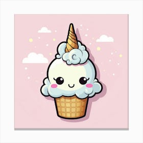 Kawaii Unicorn 46 Canvas Print