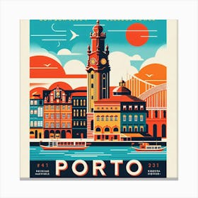 Porto Travel Poster Canvas Print