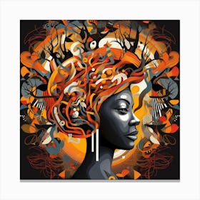 Afrofuturism 90 Canvas Print