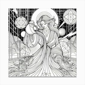 Tarot Card 7 Canvas Print