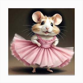 Ballerina Hamster 1 Canvas Print