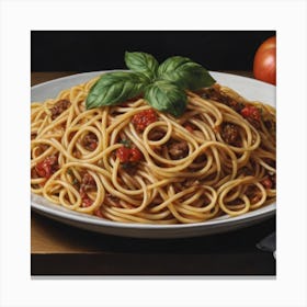 Plate Of Pasta Canvas Print
