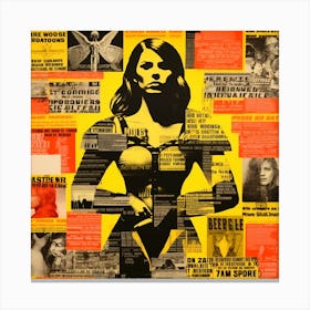 'The Woman In Yellow' 1 Canvas Print